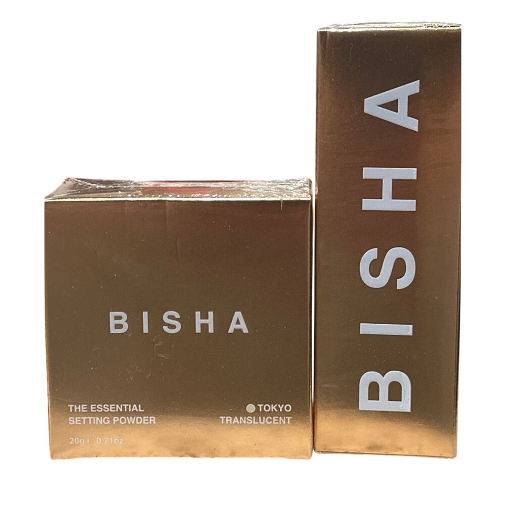 Bisha Essential Setting Powder Tokyo Translucent & Rice Water Makeup Primer